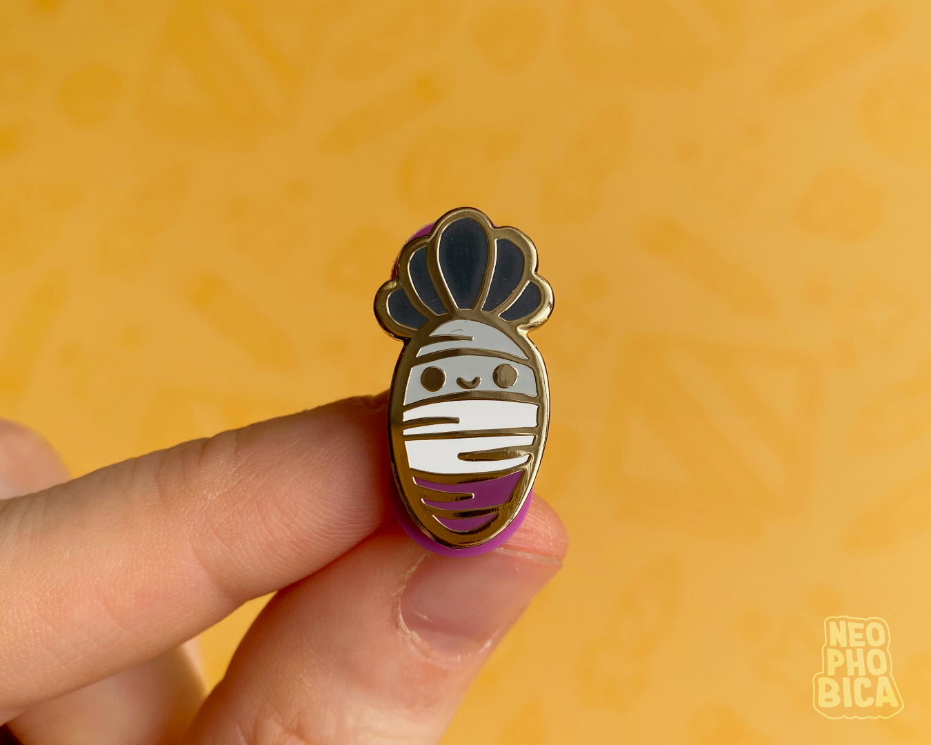 Asexual Pride Carrot - Enamel Pin