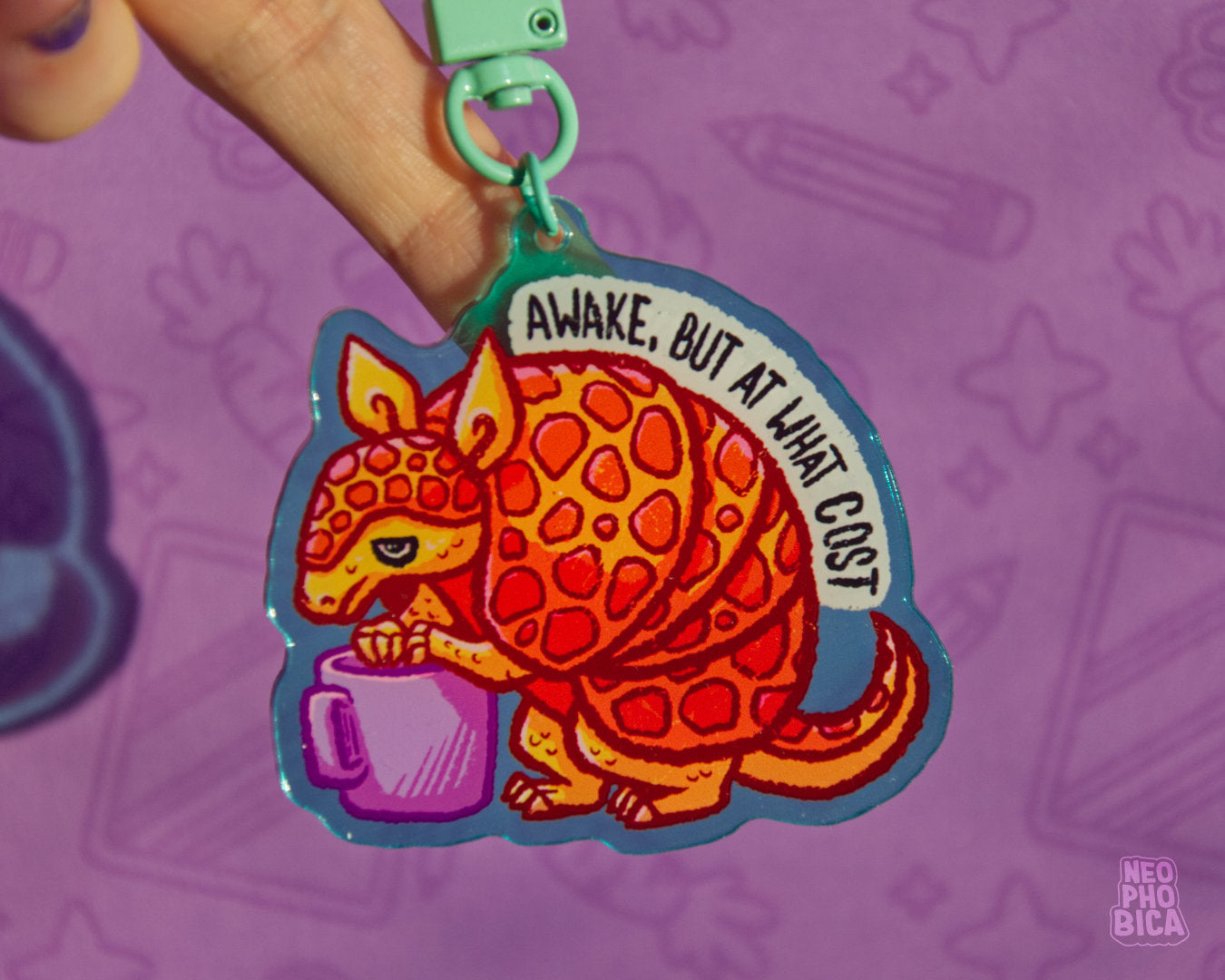 Awake, but at what Cost? - Acrylic Charm