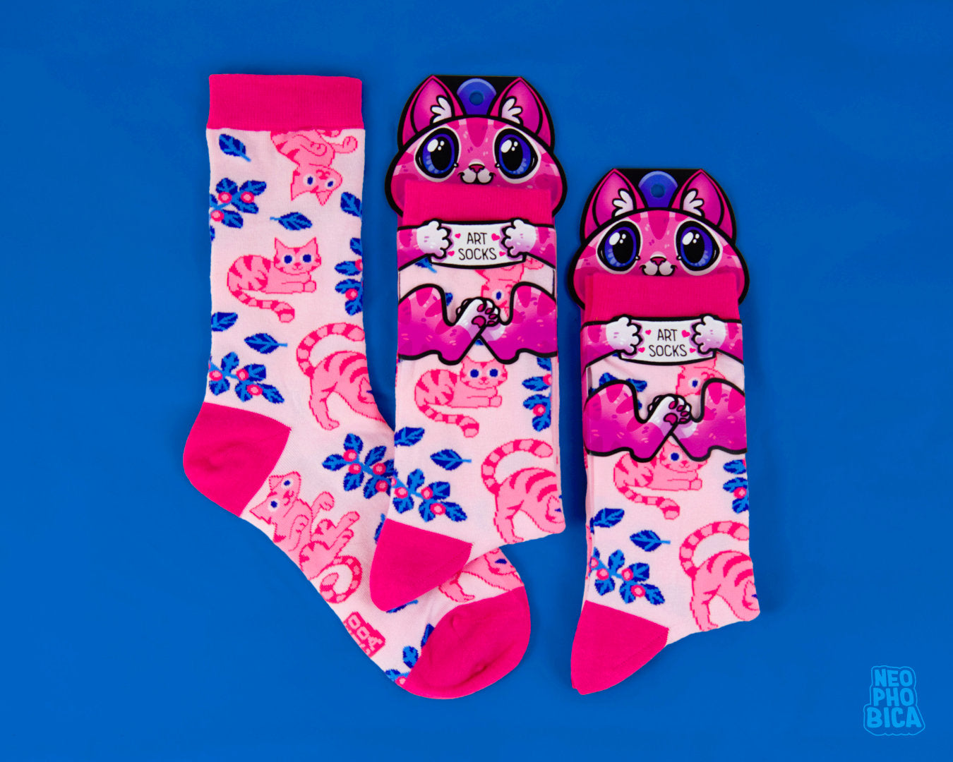 Floral Cats - Sock Bundle (37-43)