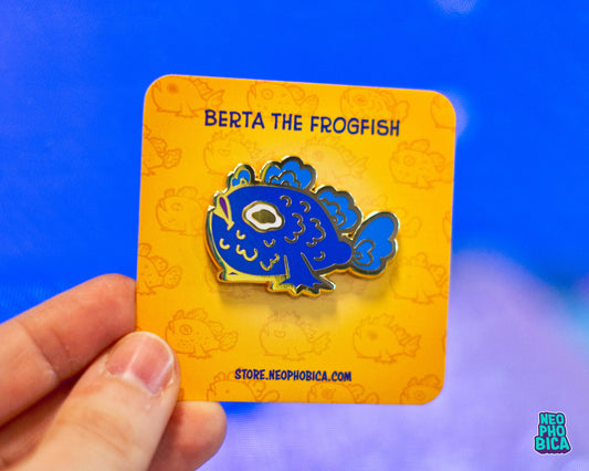 Berta the Frogfish - Enamel Pin