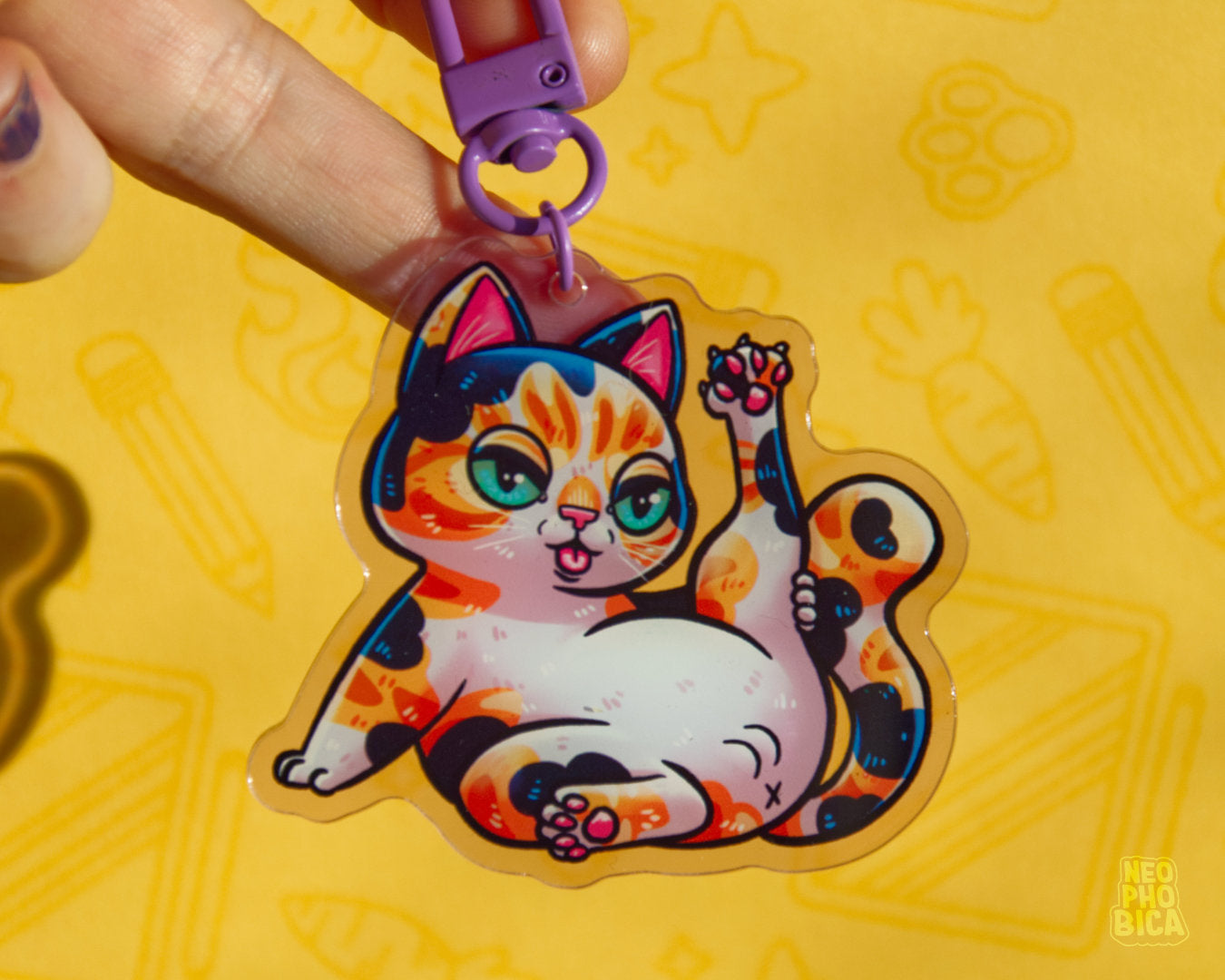 Calico Mind Your Business - Acrylic Charm