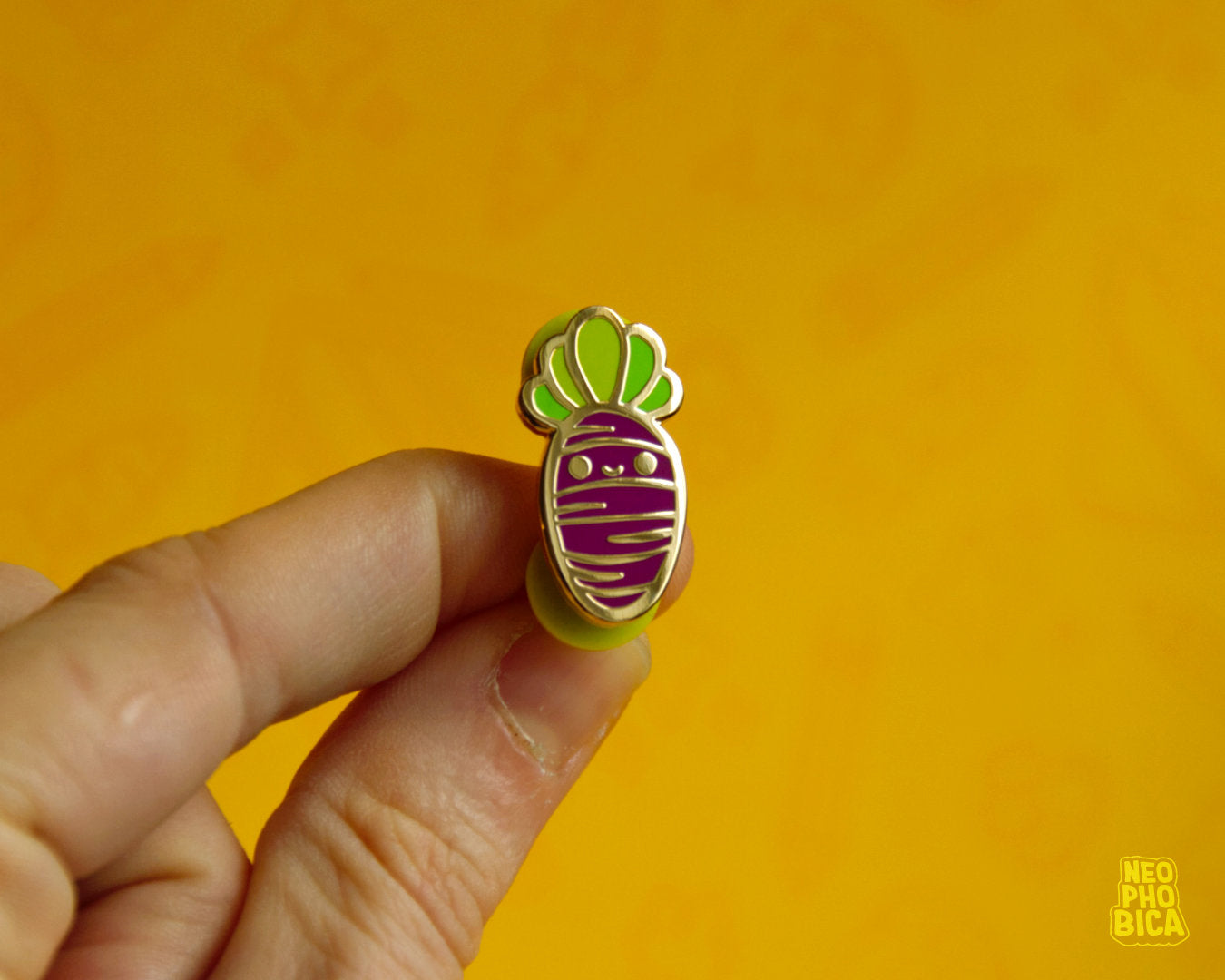 Purple Carrot - Enamel Pin