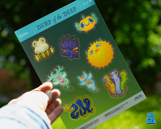 Derp of the Deep | A5 Sticker Sheet
