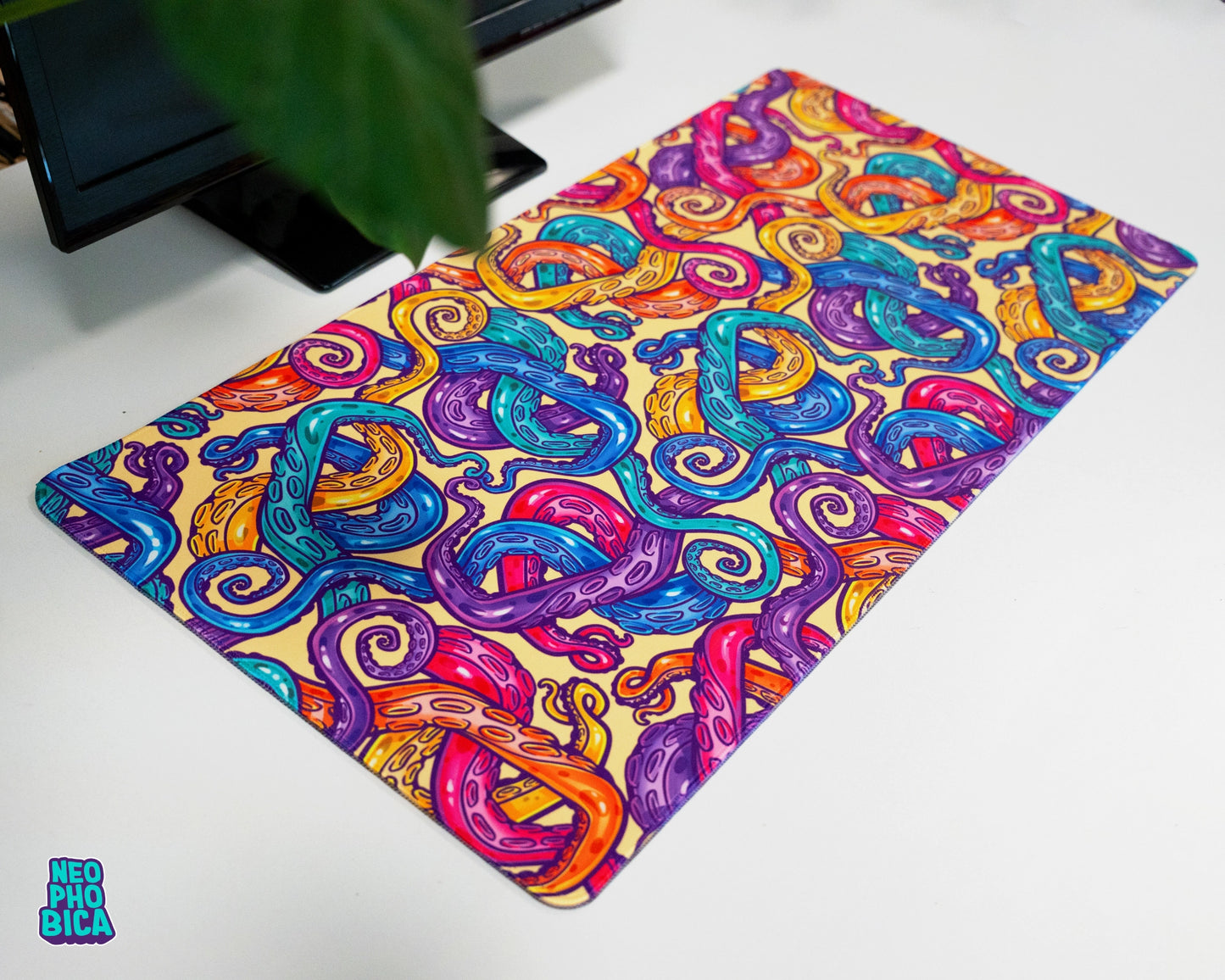 Rainbow Tentacles | Deskmat