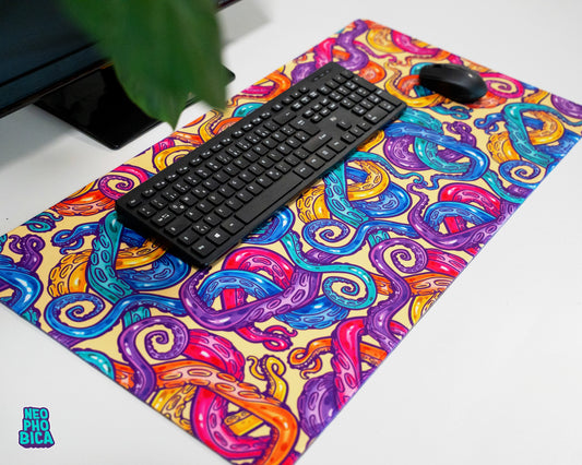 Rainbow Tentacles | Deskmat