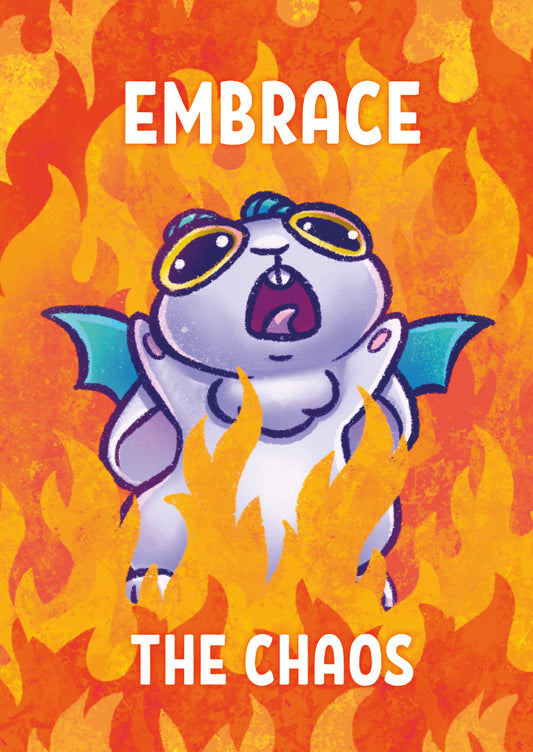 Embrace the Chaos - Postcard