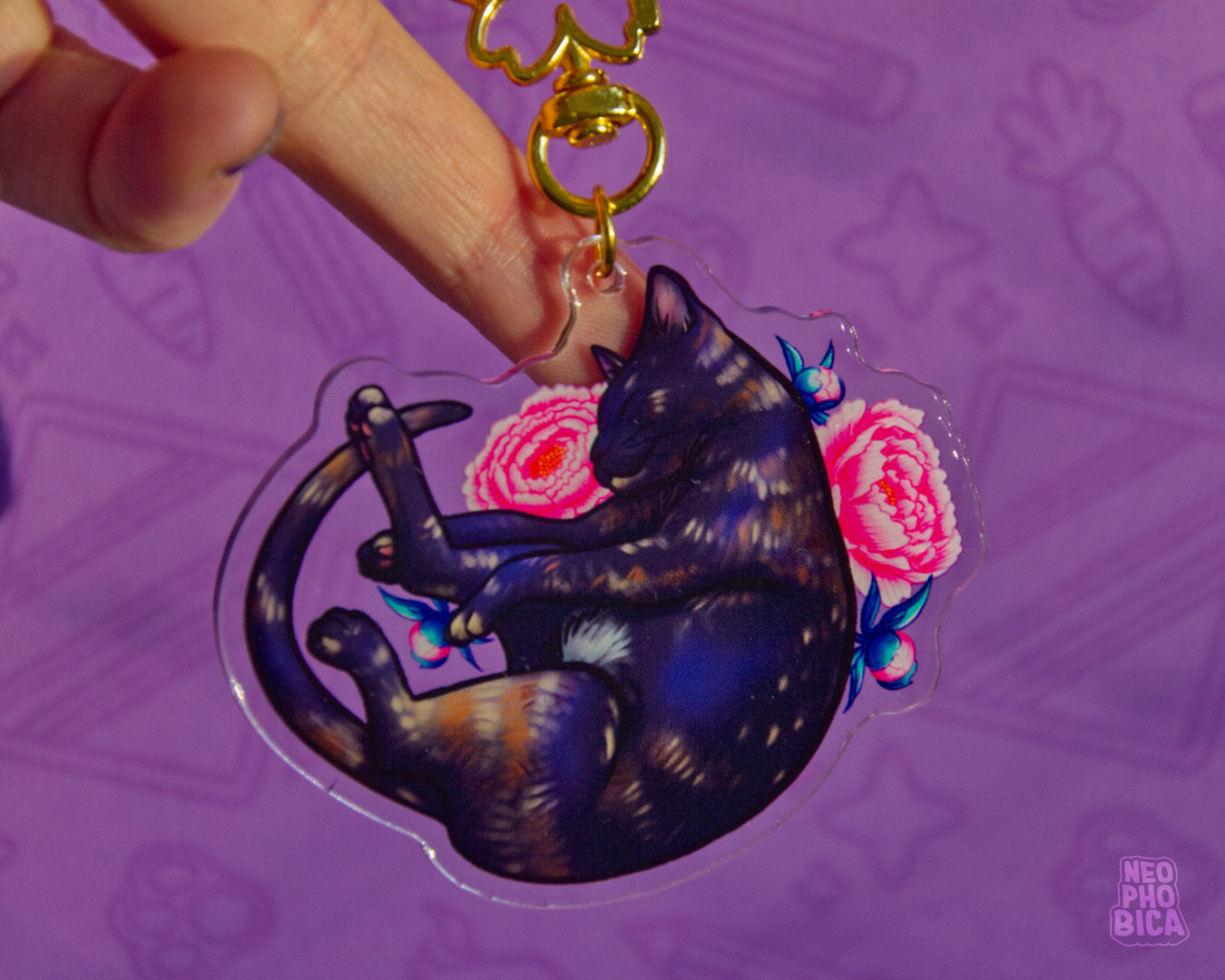 Floral Eni - Acrylic Charm