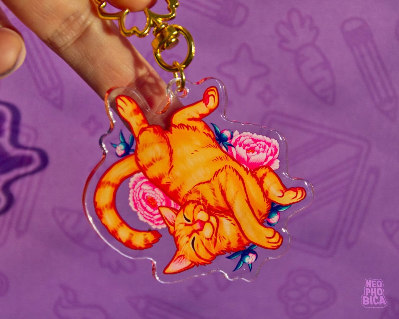 Floral Loki - Acrylic Charm