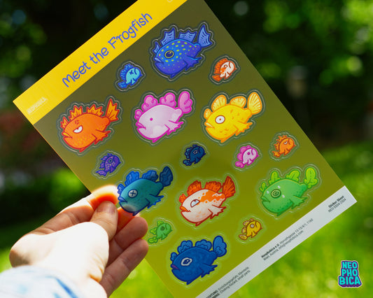 Meet the Frogfish | A5 Sticker Sheet