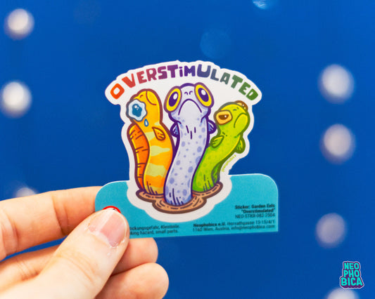 Garden Eels - Overstimulated | Vinyl Sticker