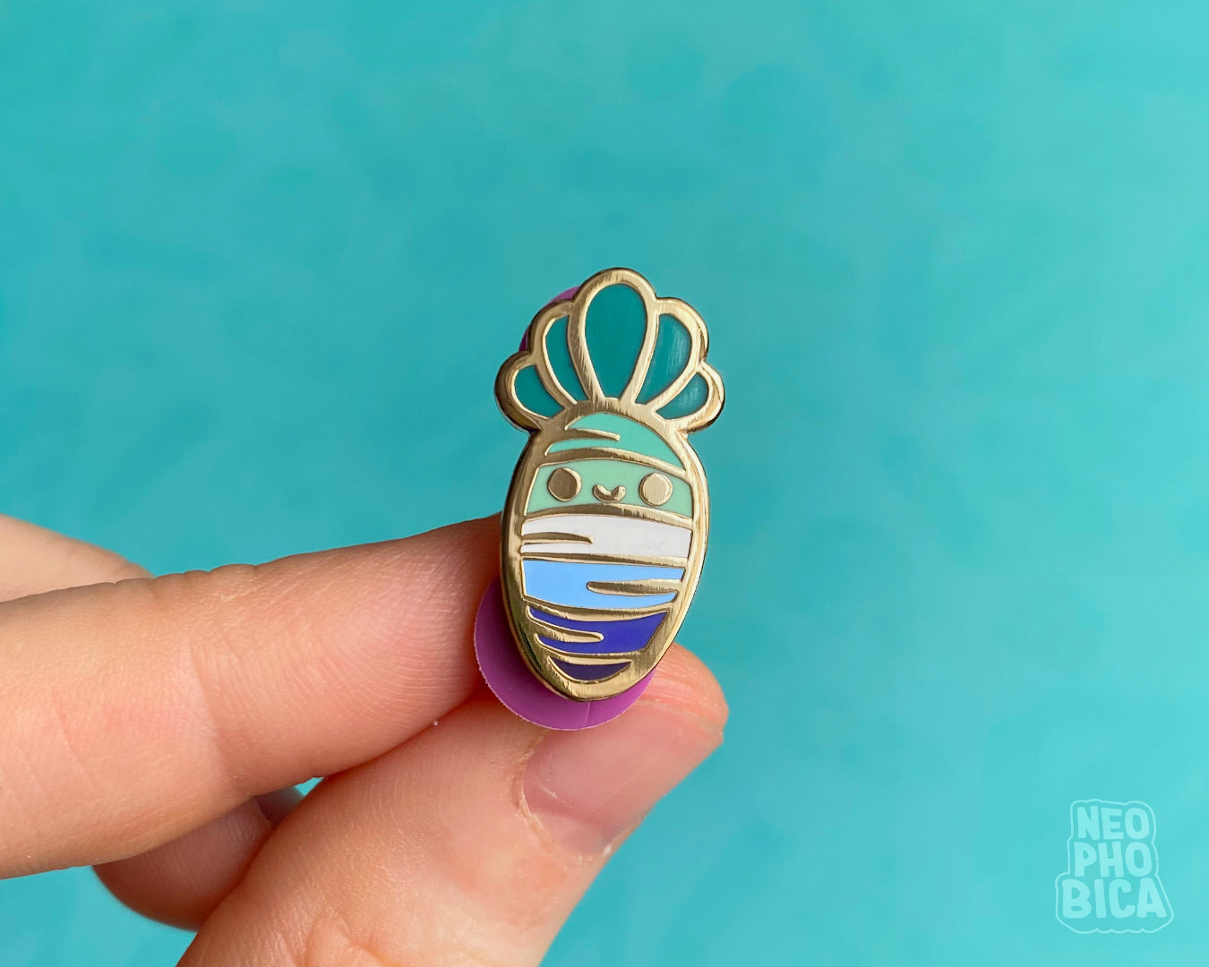 Gay Pride Carrot - Enamel Pin