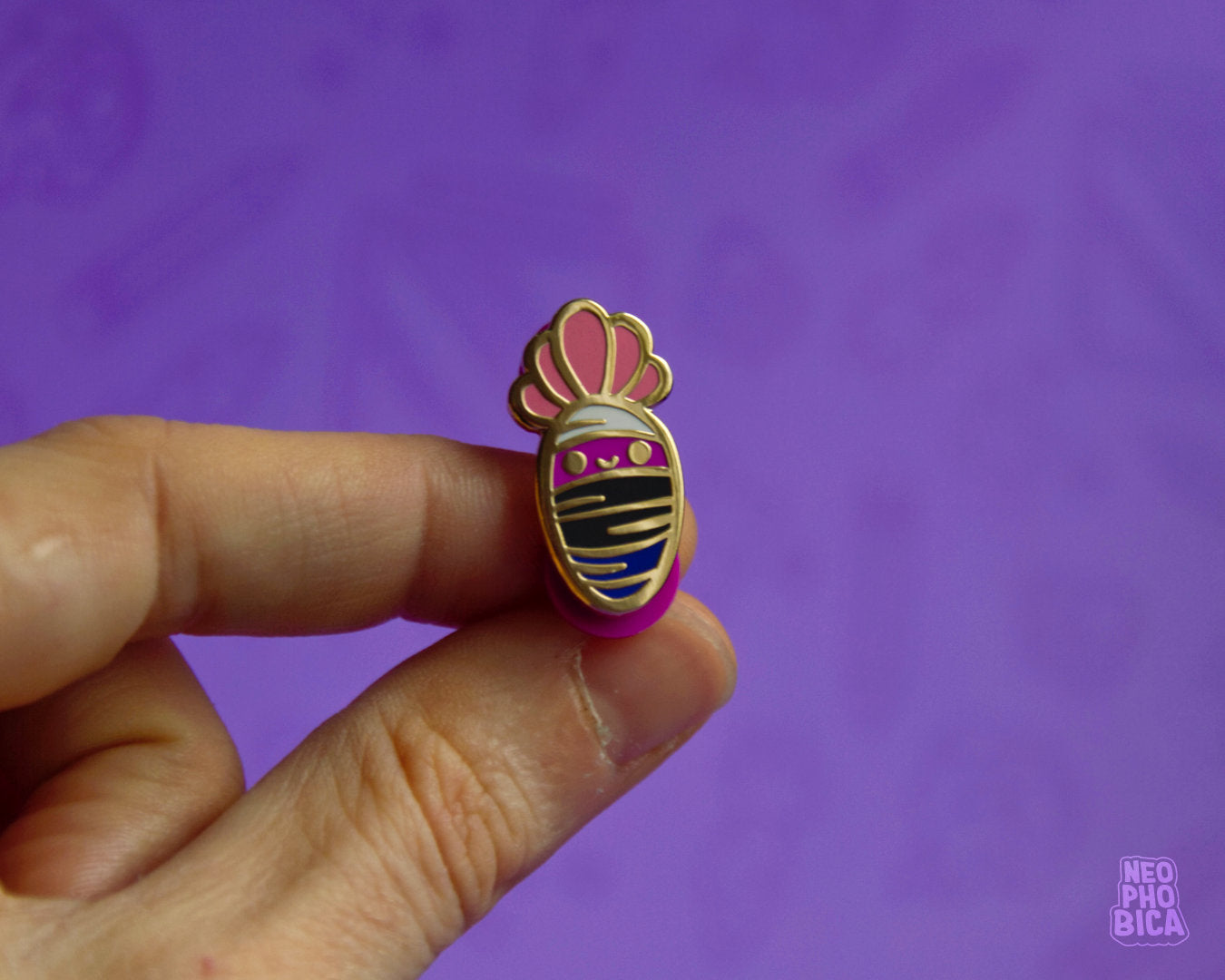 Genderfluid Pride Carrot - Enamel Pin