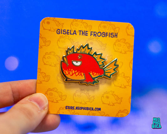 Gisela the Frogfish - Enamel Pin