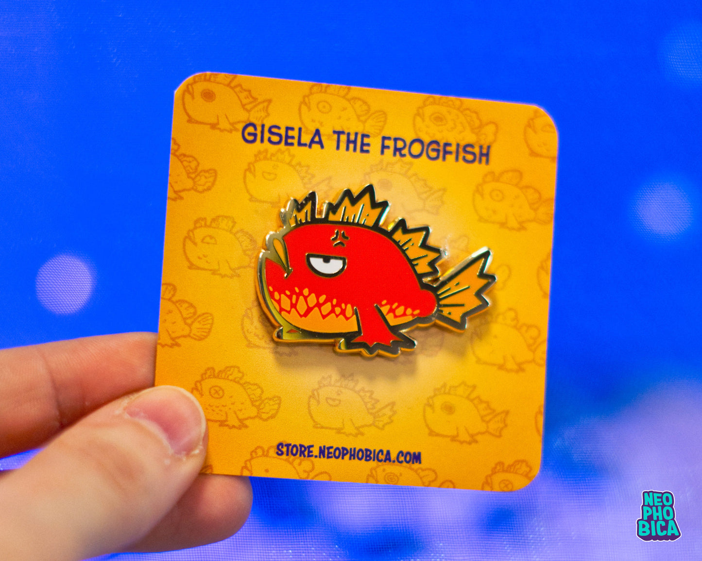 Gisela the Frogfish - Enamel Pin