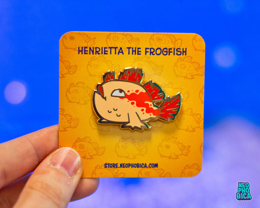 Henrietta the Frogfish - Enamel Pin