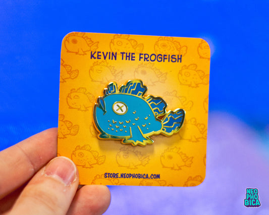 Kevin the Frogfish - Enamel Pin