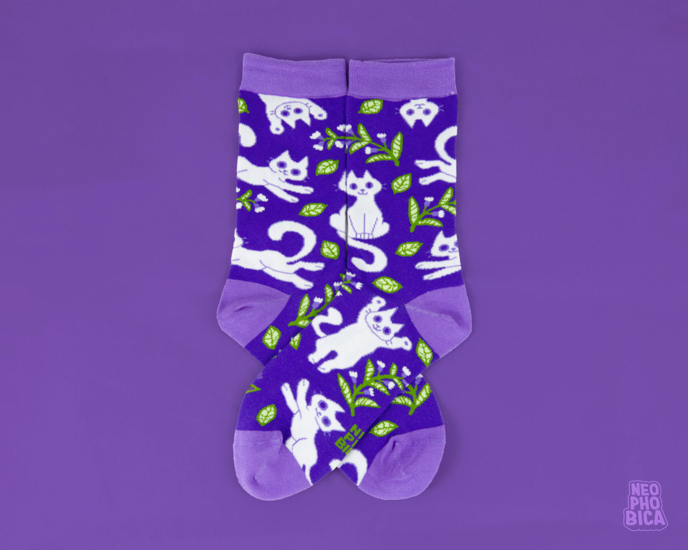 Minty Kitties - Socks
