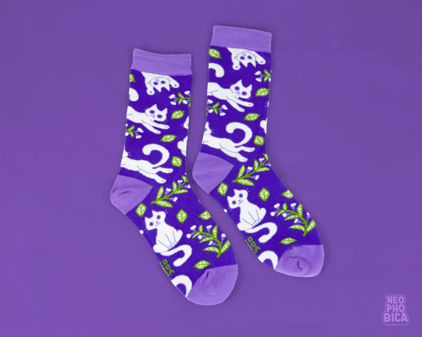 Minty Kitties - Socks