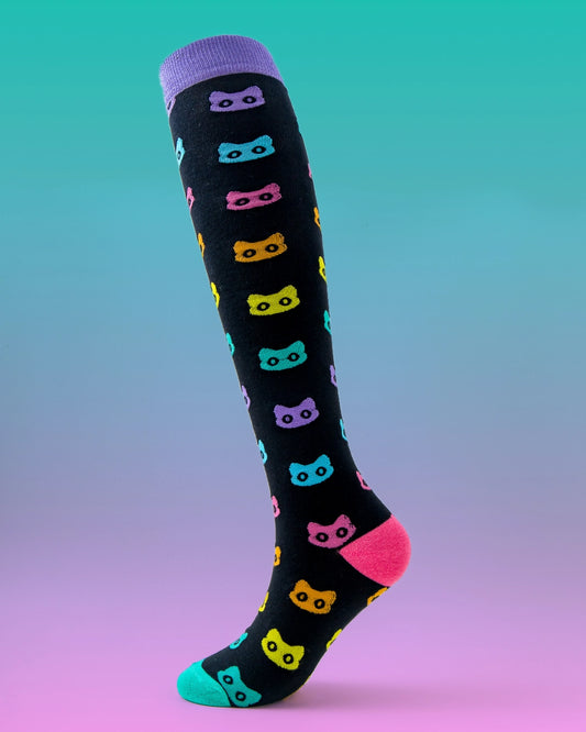 Rainbow Kitties | Overknee Socks