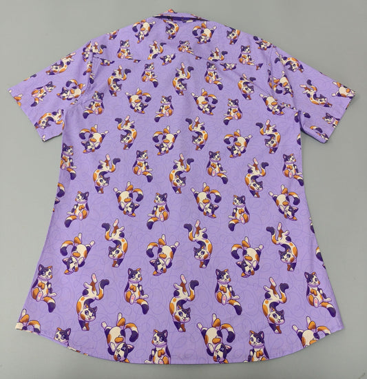 Lucky Calico | Button Up Shirt with Rounded Hem