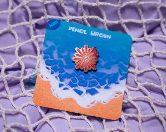 Pencil Urchin | Mini Enamel Pin