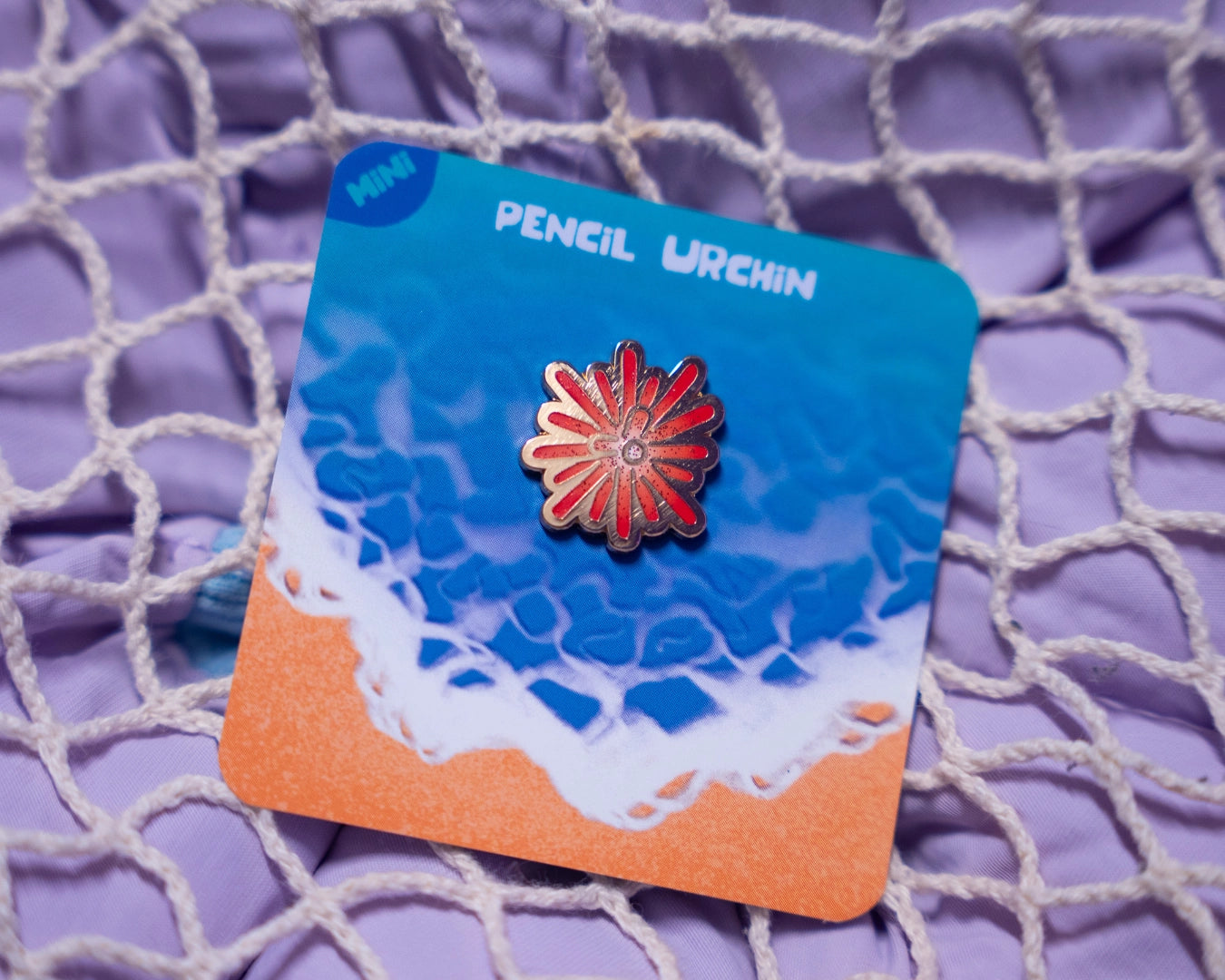 Pencil Urchin | Mini Enamel Pin