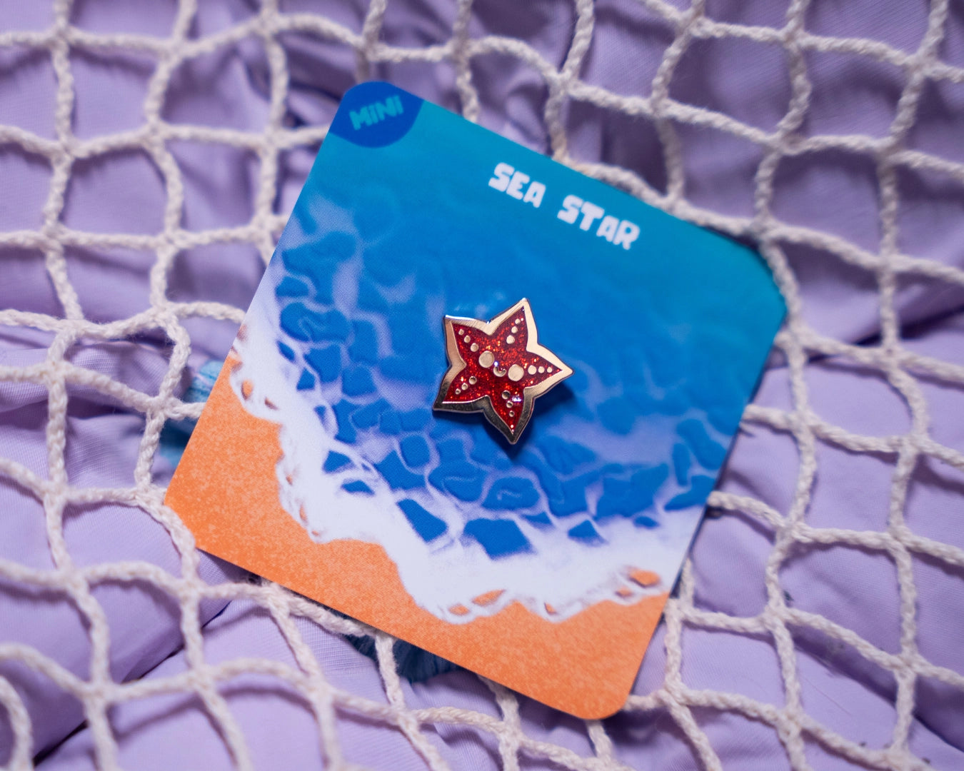 Red Sea Star | Mini Enamel Pin