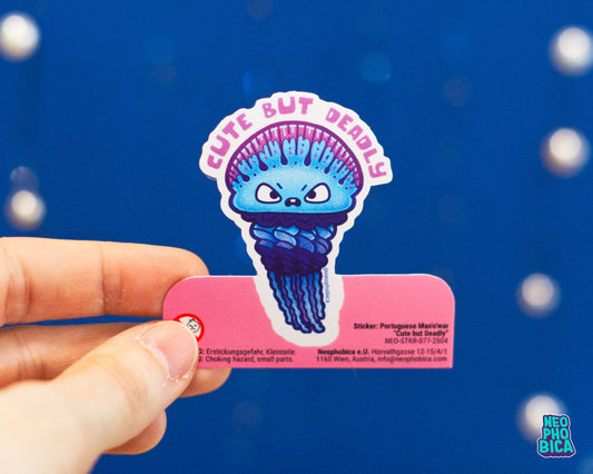 Portuguese Man'o'war - Cute but Deadly | Vinyl Sticker
