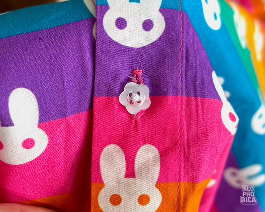 Rainbow Bunnies - Button Up Shirt