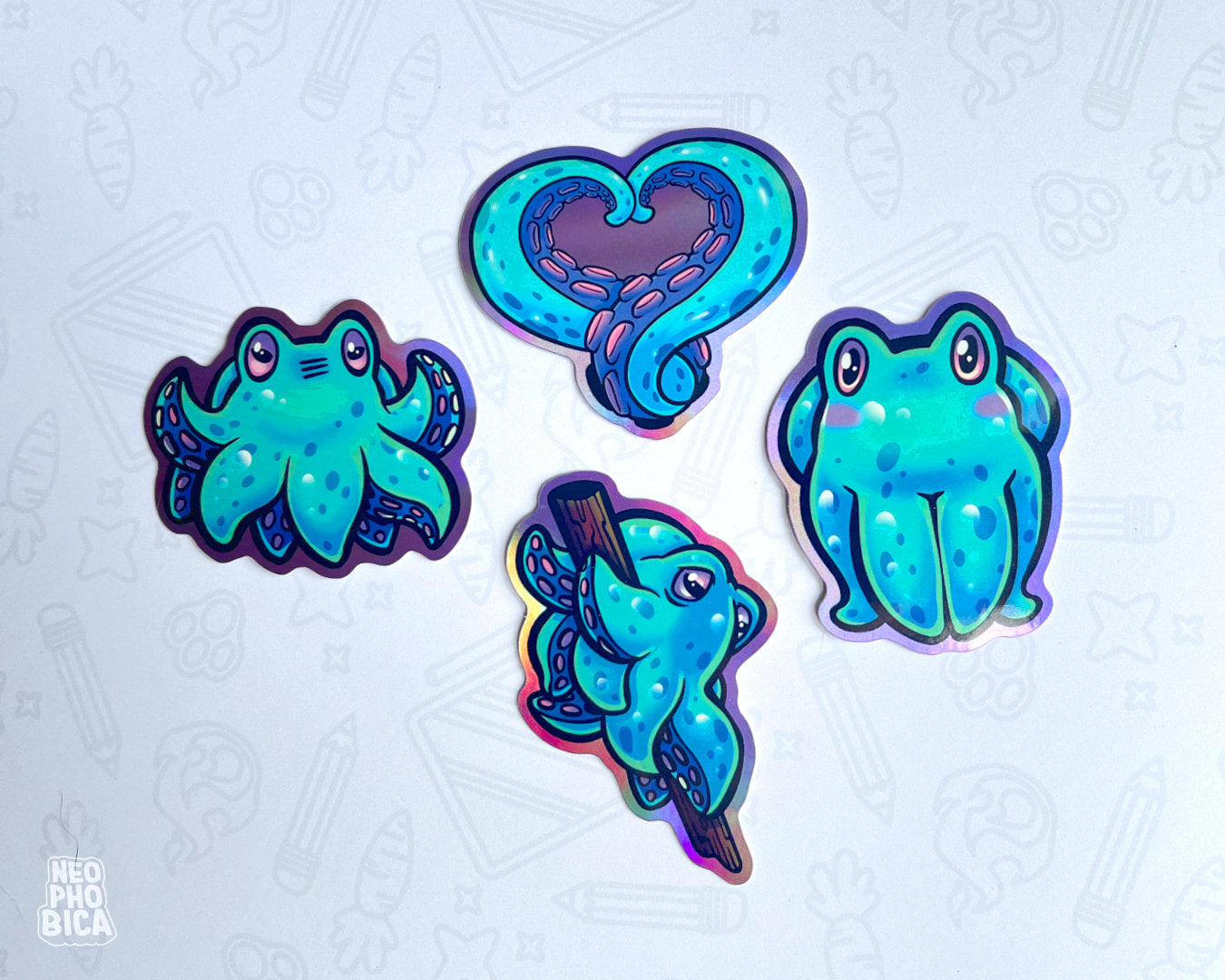 Blue Kraken - Sticker SET