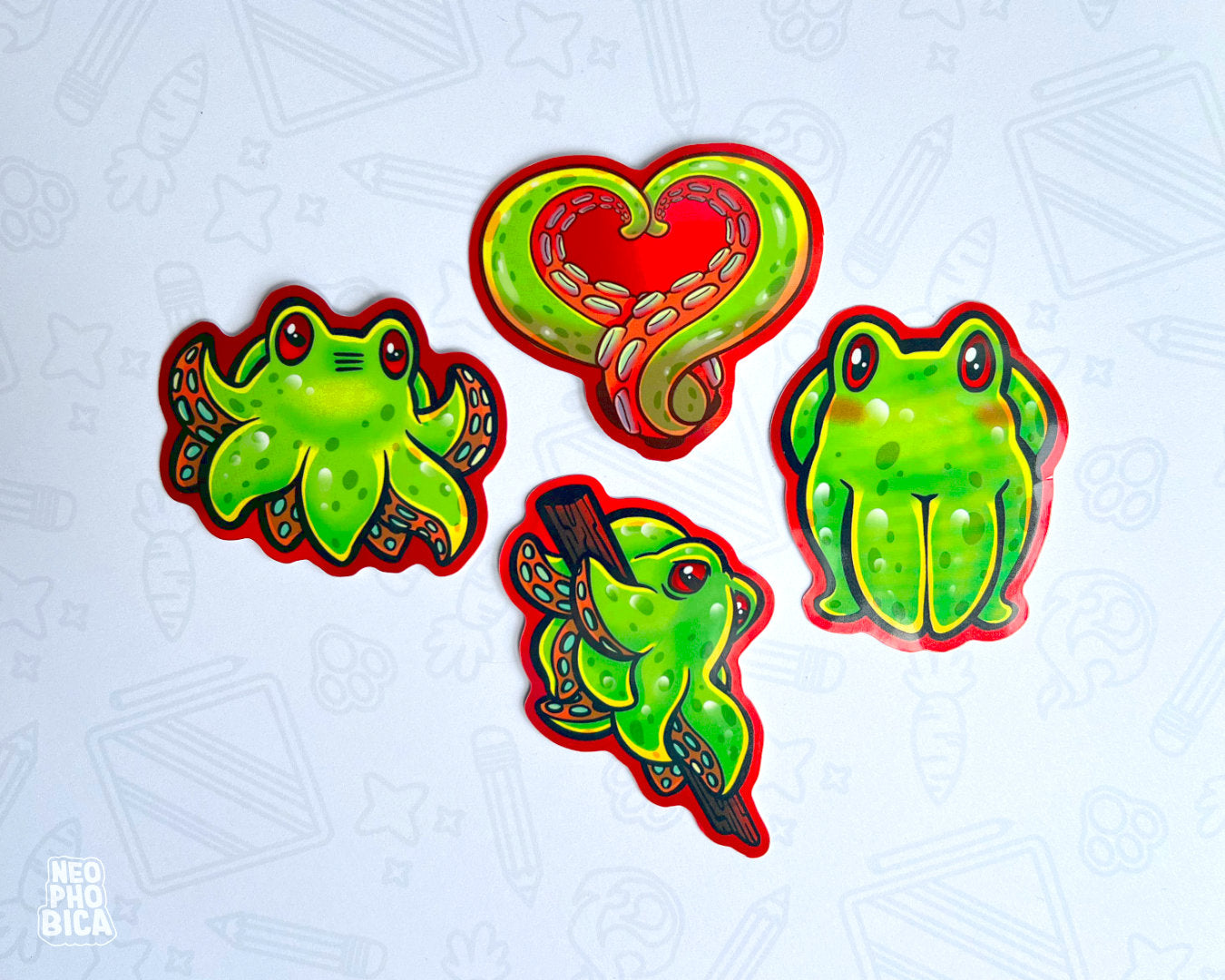 Green Kraken - Sticker SET