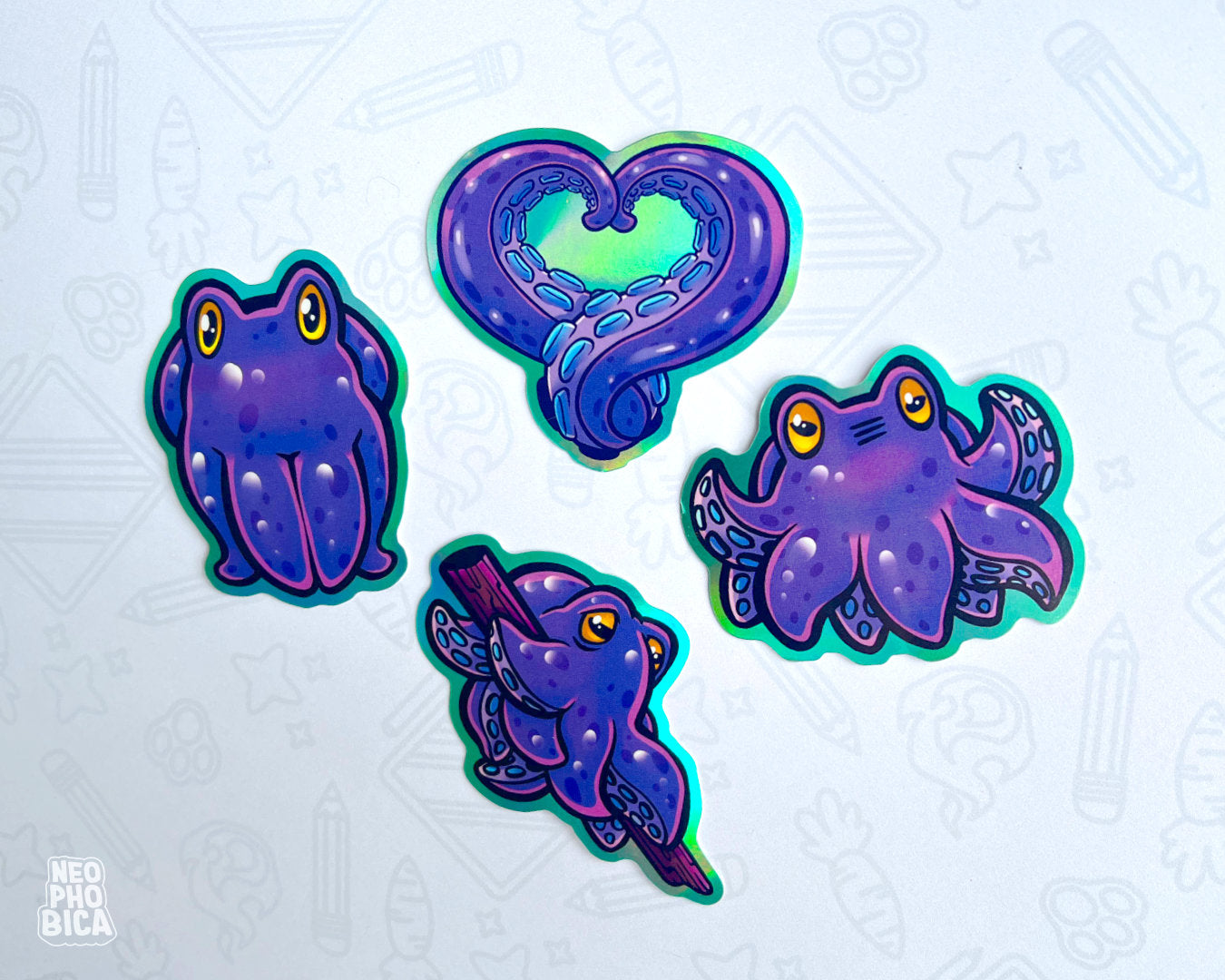 Purple Kraken - Sticker SET