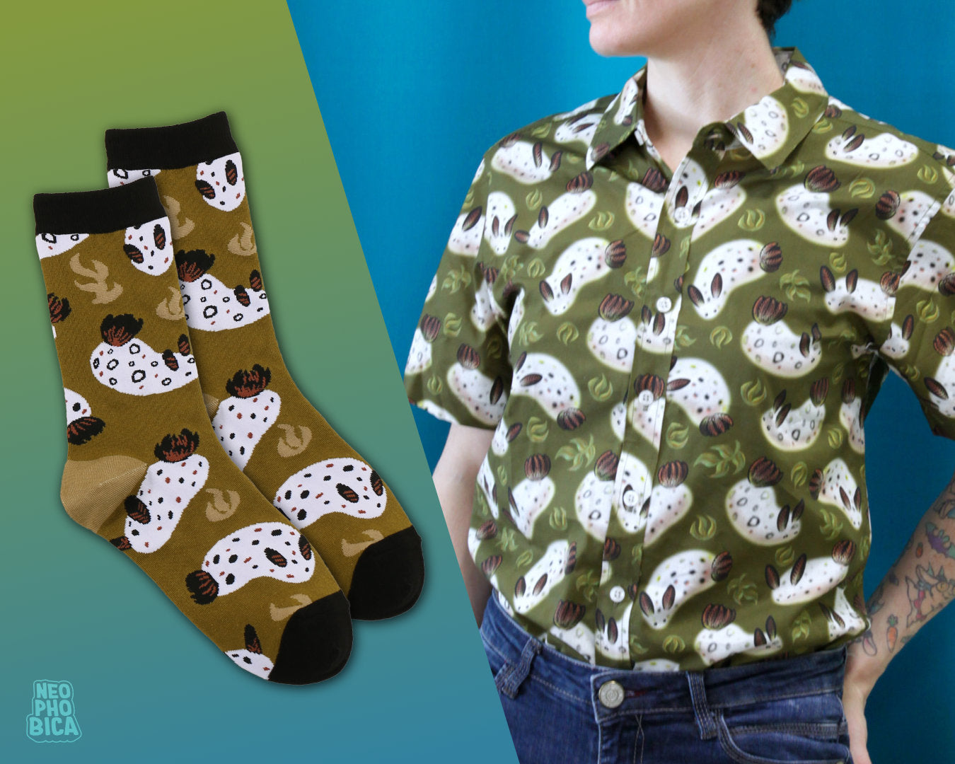 Sea Bunny Shirt & Sock Bundle