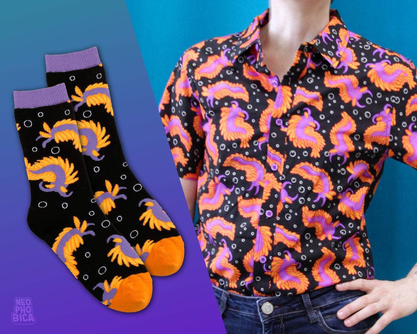 Spanish Sea Shawl Shirt & Sock Bundle