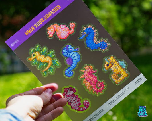 Hold your Sea Horsies | A5 Sticker Sheet