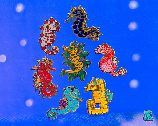 Hold your Sea Horsies - Enamel Pin Mystery Blind Bag