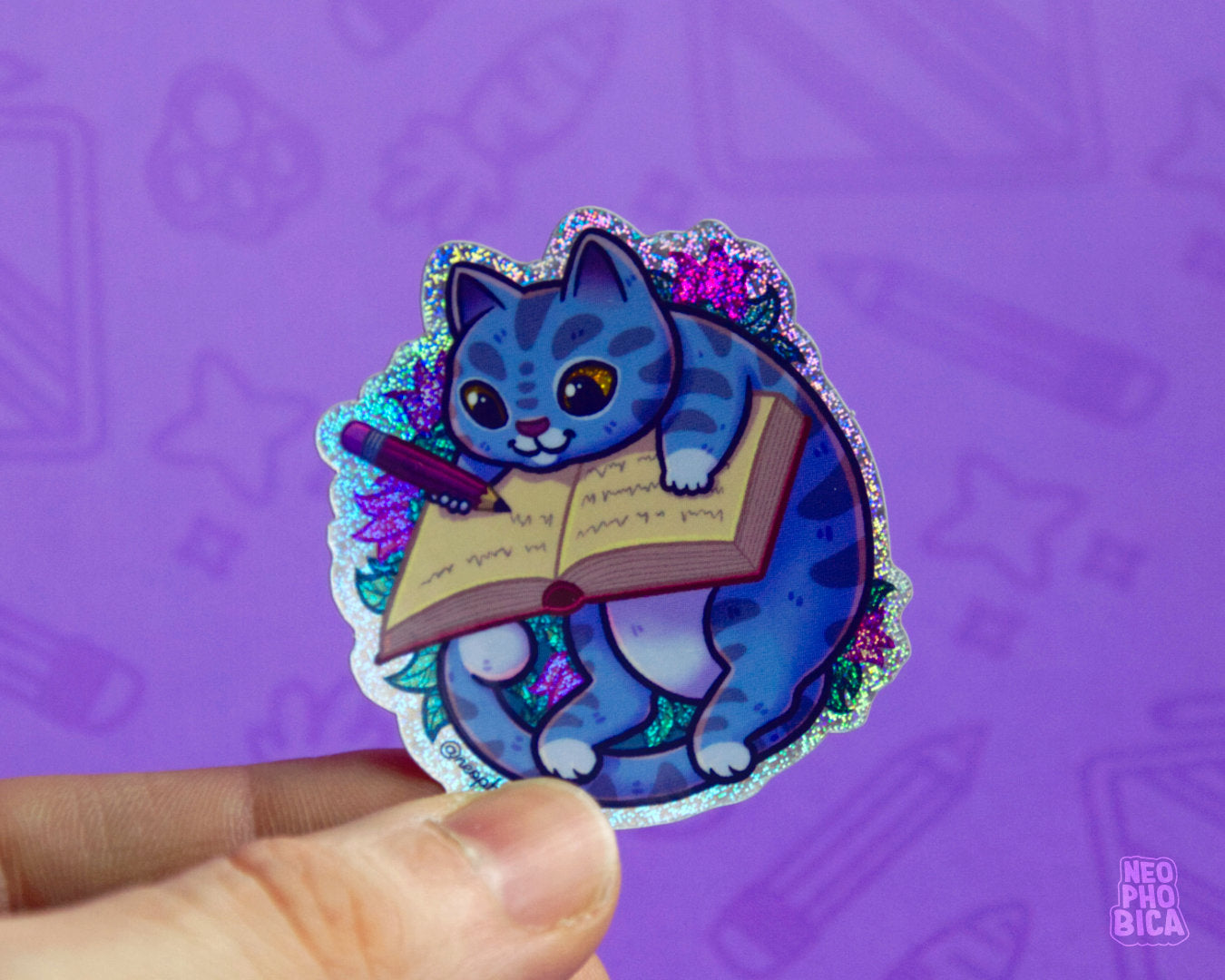 Shit To Do Cat - Glitter Sticker