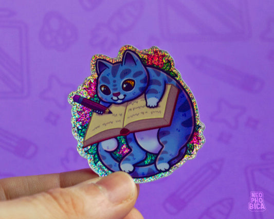 Shit To Do Cat - Glitter Sticker