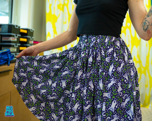 Minty Kitties | Skirt