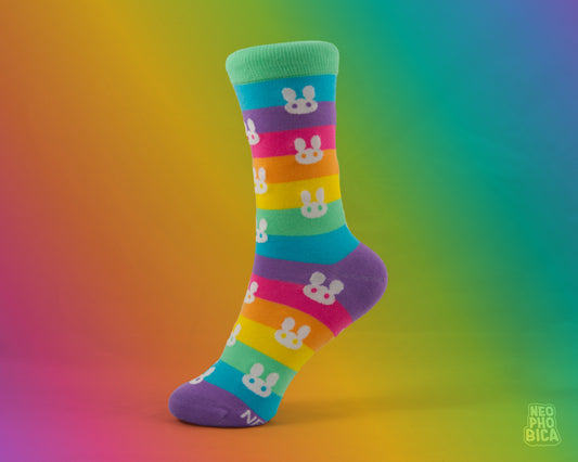 Rainbow Bunnies - Socks