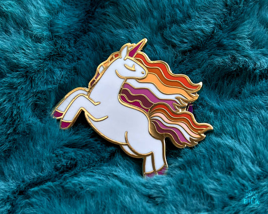 Lesbian Unicorn - Enamel Pin
