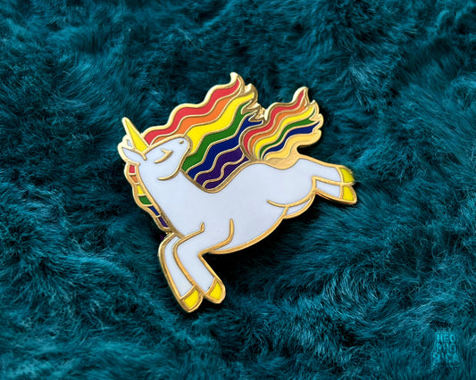 Rainbow Unicorn - Enamel Pin