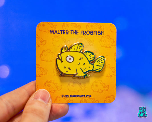 Walter the Frogfish - Enamel Pin