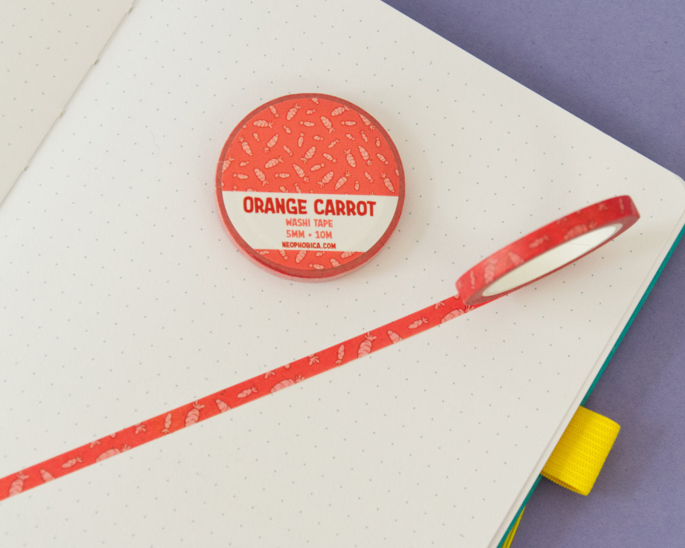 Orange Carrot - 5 mm Washi Tape
