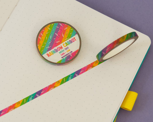 Rainbow Carrot - 5 mm Washi Tape