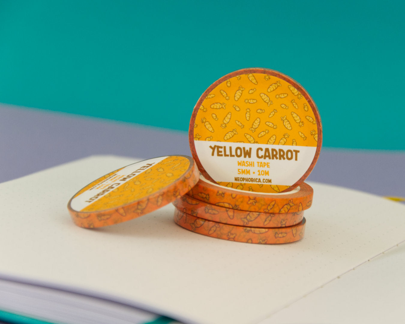 Yellow Carrot - 5 mm Washi Tape