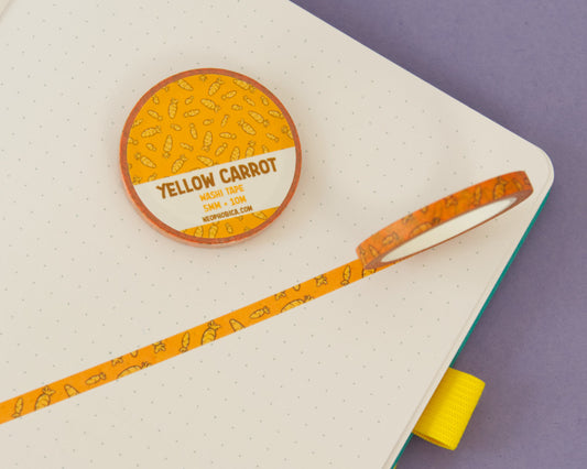 Yellow Carrot - 5 mm Washi Tape