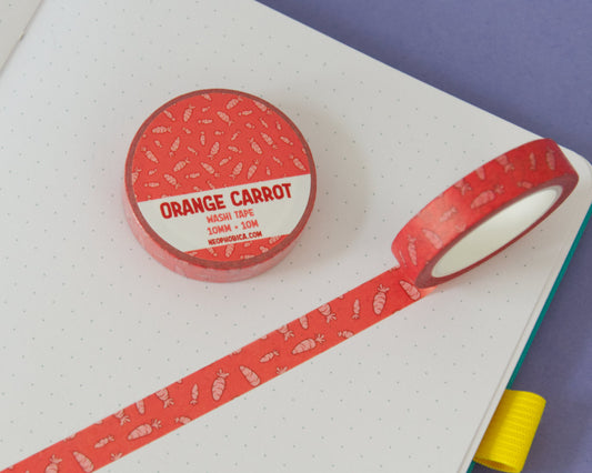 Orange Carrot - 10 mm Washi Tape