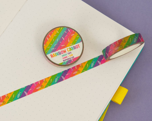 Rainbow Carrot - 10 mm Washi Tape