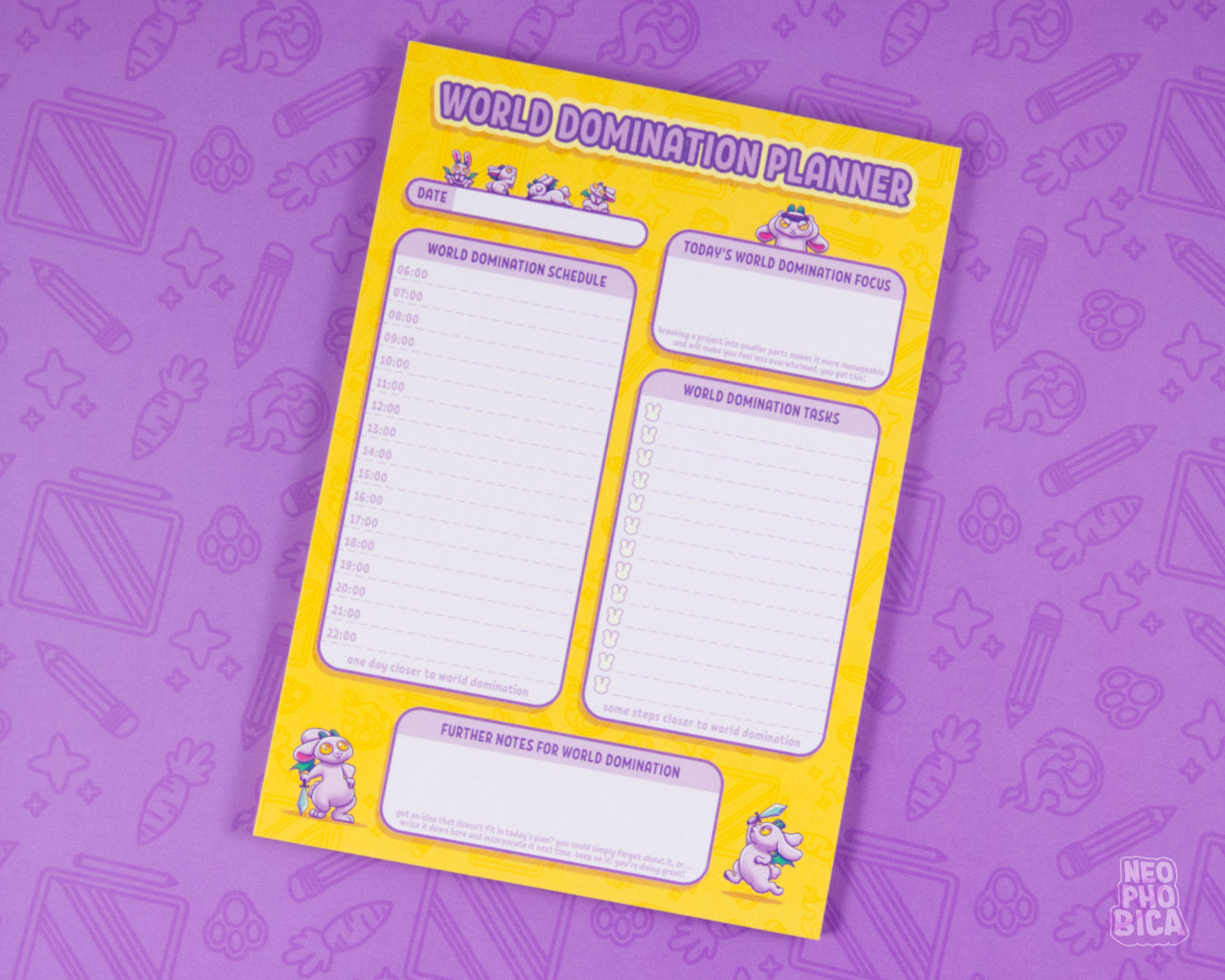 World Domination Planner - Note Pad